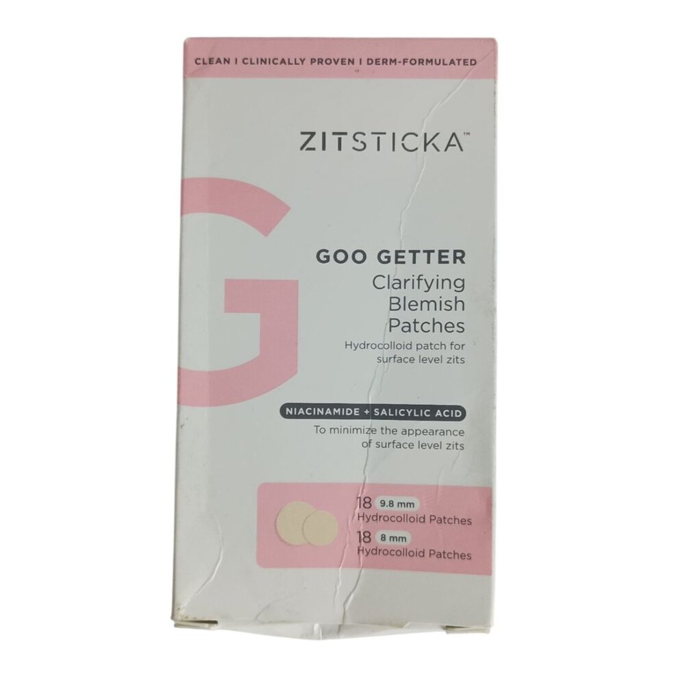 ZITSTICKA Goo Getter Clarifying Blemish Patches W/Hydrocolloid 18ct.
